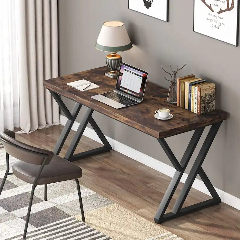 Bureau d'ordinateur d'écriture de 55 pouces, style vintage