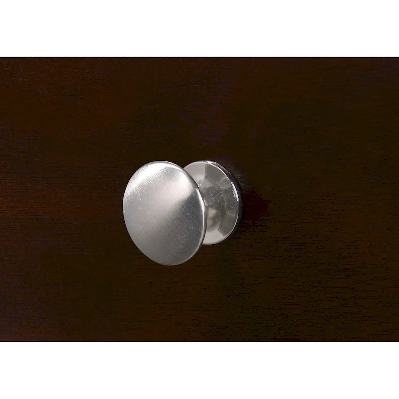 Ensemble de chambre à coucher Priscella 6 pièces en merisier foncé avec plateforme de rangement