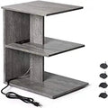 Table avec ports USB et prises électriques