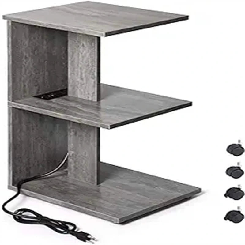 Table with USB Ports and Outlets