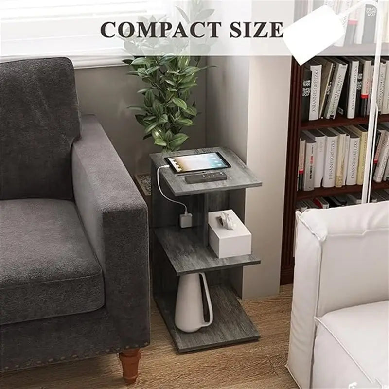 Table avec ports USB et prises électriques