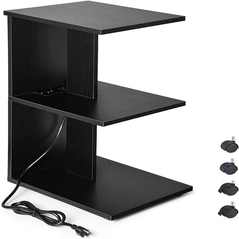 Table avec ports USB et prises électriques