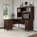 Bureau d'angle en L 60" Bush Furniture Somerset avec huche de rangement