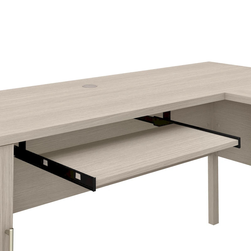 Bureau d'angle en L 60" Bush Furniture Somerset avec huche de rangement