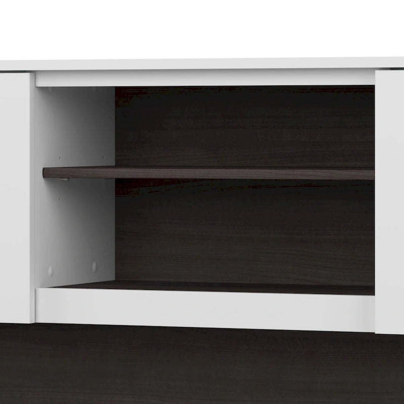 Bureau d'angle en L 60" Bush Furniture Somerset avec huche de rangement