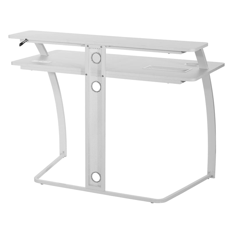 Bureau de jeu Battlestation Code 30, fini blanc