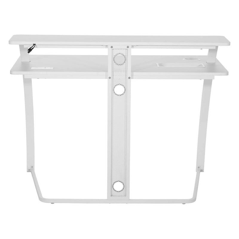 Bureau de jeu Battlestation Code 30, fini blanc