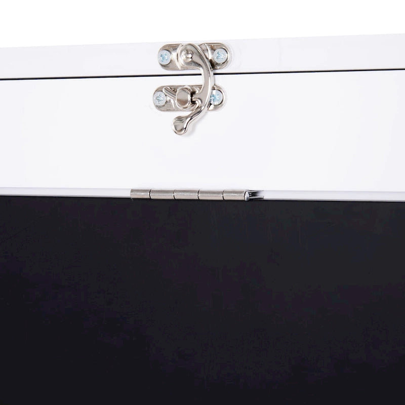 HOMCOM Bureau mural pliable : Tableau noir, rangements pour livres - Gain de place
