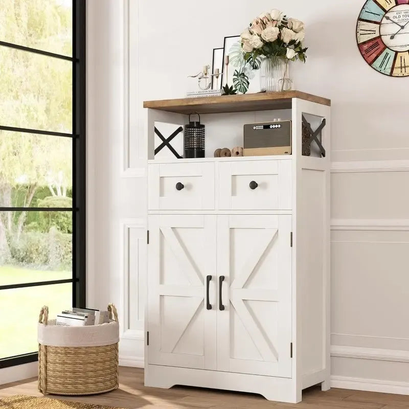 Freestanding Kitchen Pantry Cabinet - 11.6D x 23W x 42.5H