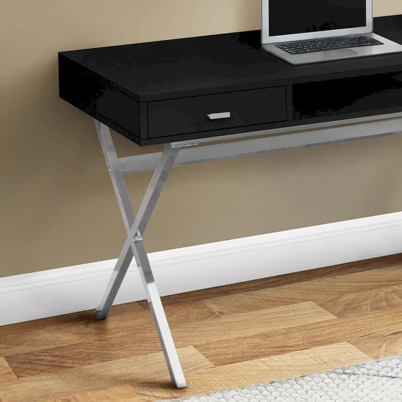 Monarch Specialties Bureau de 48 po avec tiroirs et tablette ouverte