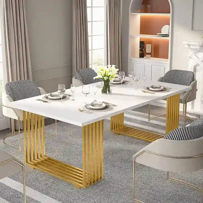 70.9 Bureau moderne, bureau d'ordinateur en bois grand bureau de direction