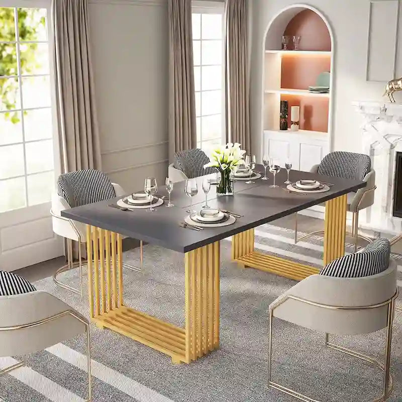 70.9 Bureau moderne, bureau d'ordinateur en bois grand bureau de direction