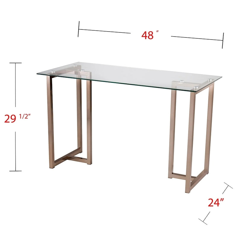 Bureau d'écriture champagne Haxor de SEI Furniture