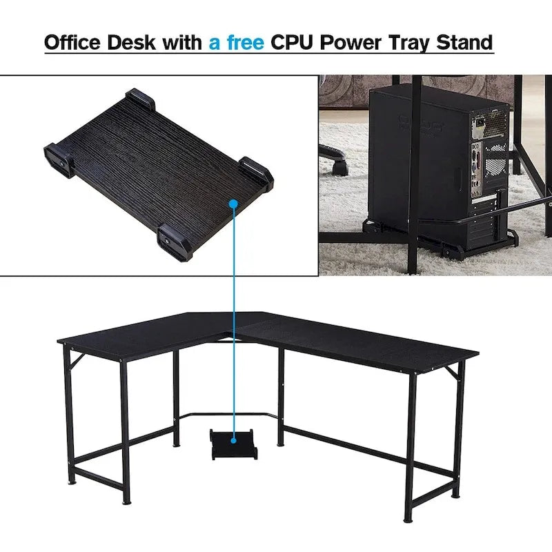 Bureau de jeu d'angle en L MCombo, MDF 7121