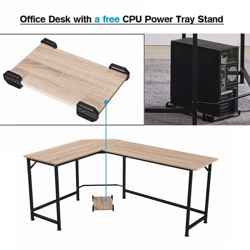Bureau de jeu d'angle en L MCombo, MDF 7121