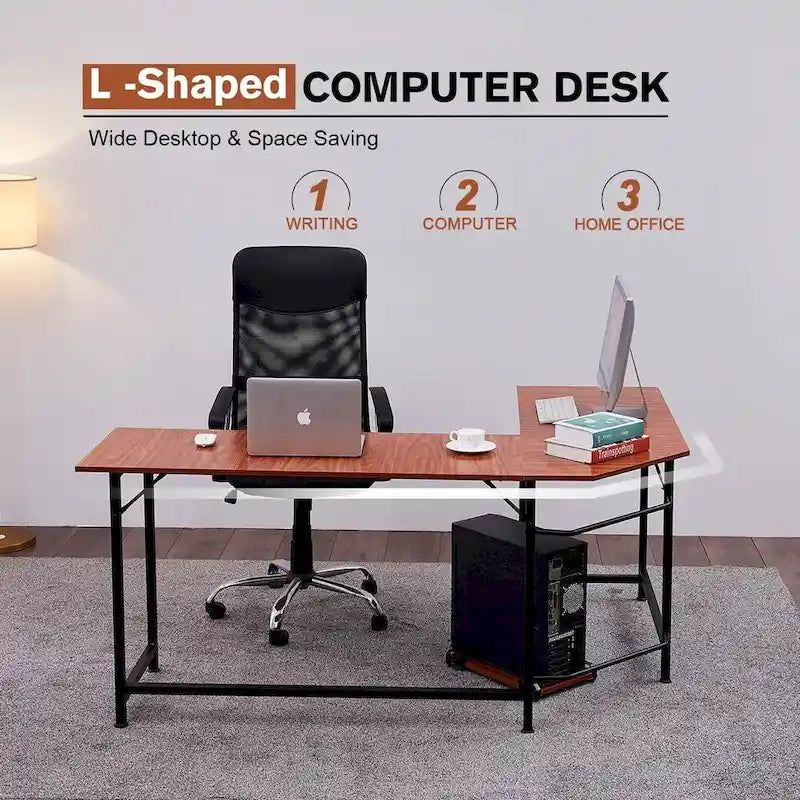 Bureau de jeu d'angle en L MCombo, MDF 7121