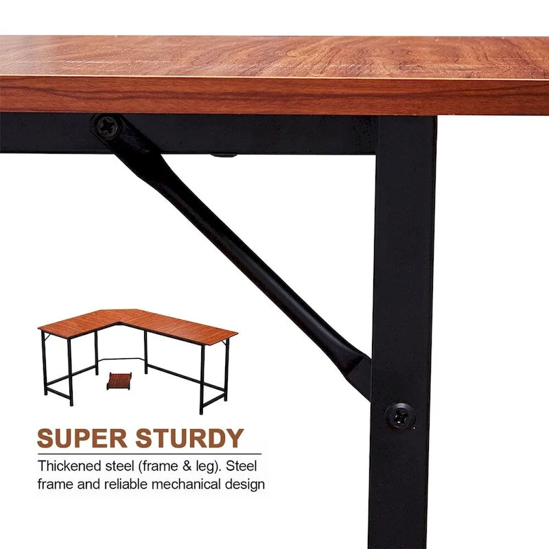 Bureau de jeu d'angle en L MCombo, MDF 7121