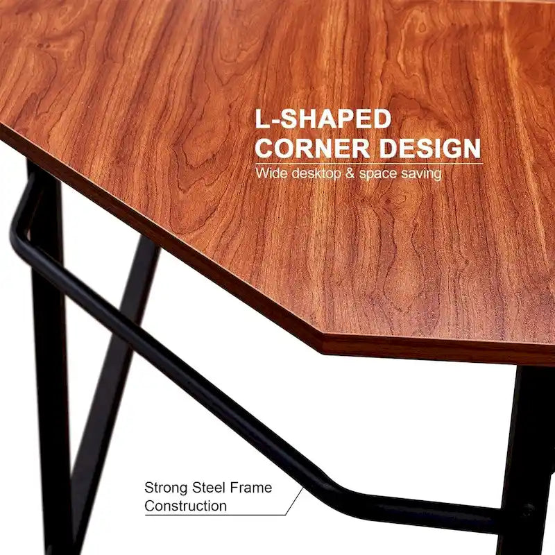 Bureau de jeu d'angle en L MCombo, MDF 7121