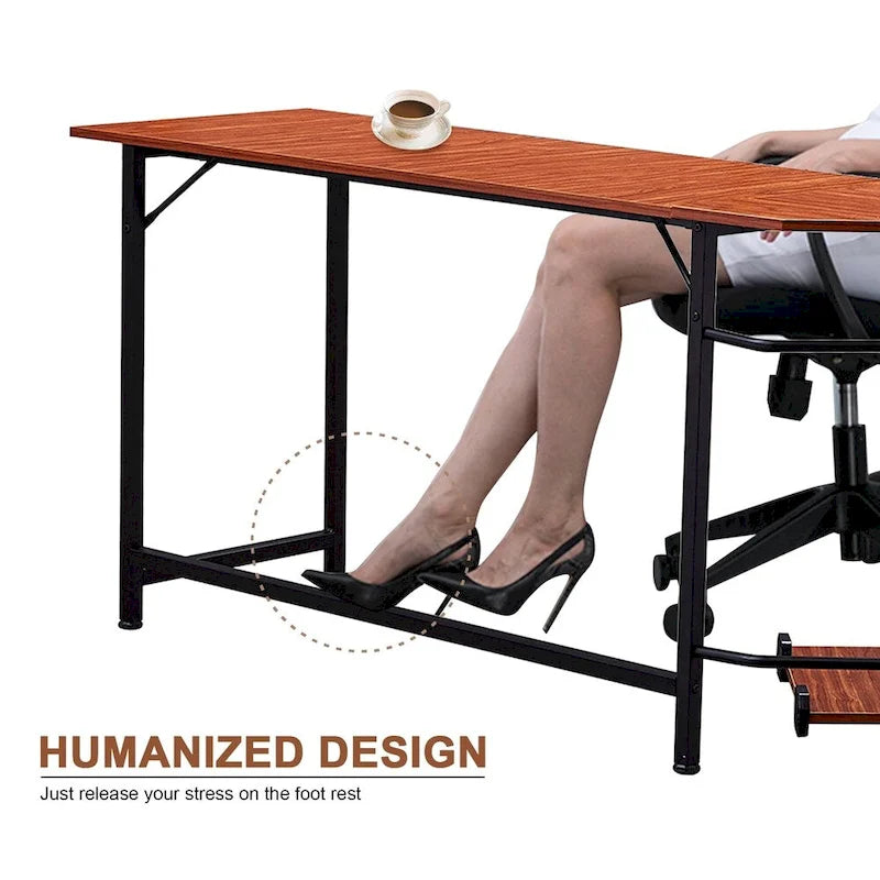 Bureau de jeu d'angle en L MCombo, MDF 7121