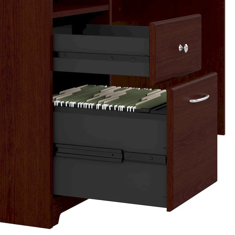 Bush Furniture Cabot Bureau informatique 60W avec tiroirs et rangements