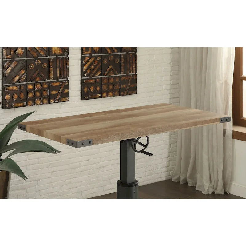 Bureau réglable Kic Industrial noir de 49 po Furniture of America