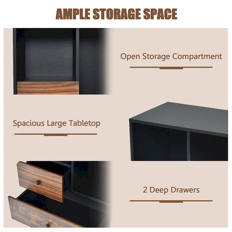 Meuble de classement mobile en bois, grande armoire de rangement, support d'imprimante