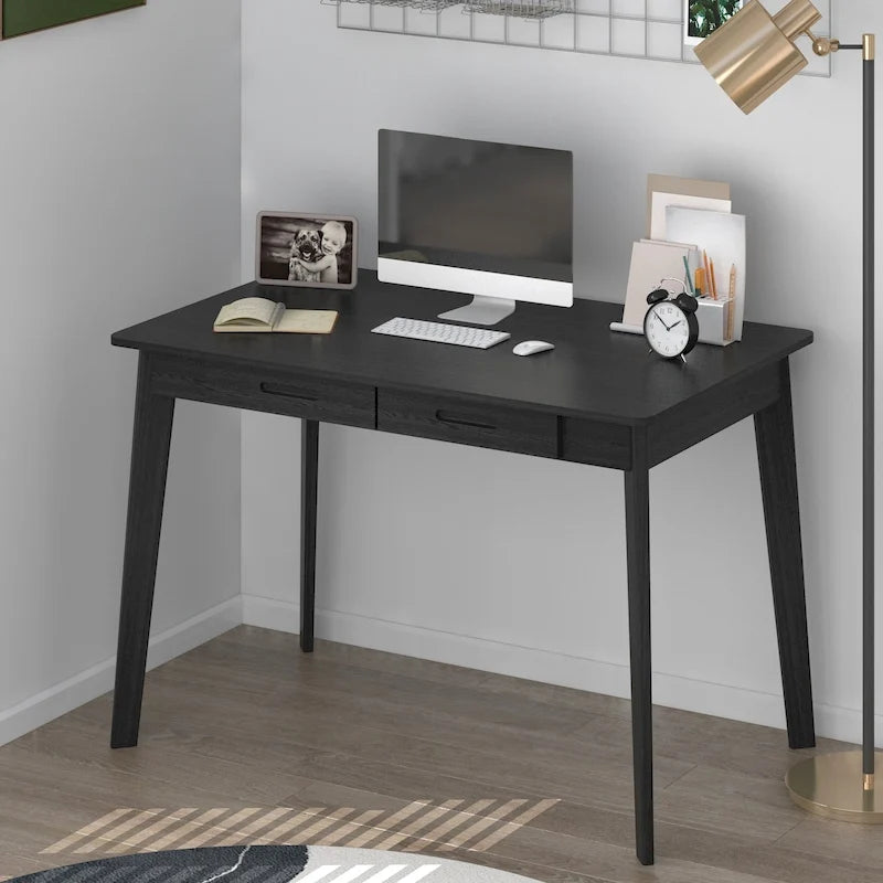 Bureau en bois de 39,4W, bureau d'écriture, bureau d'ordinateur