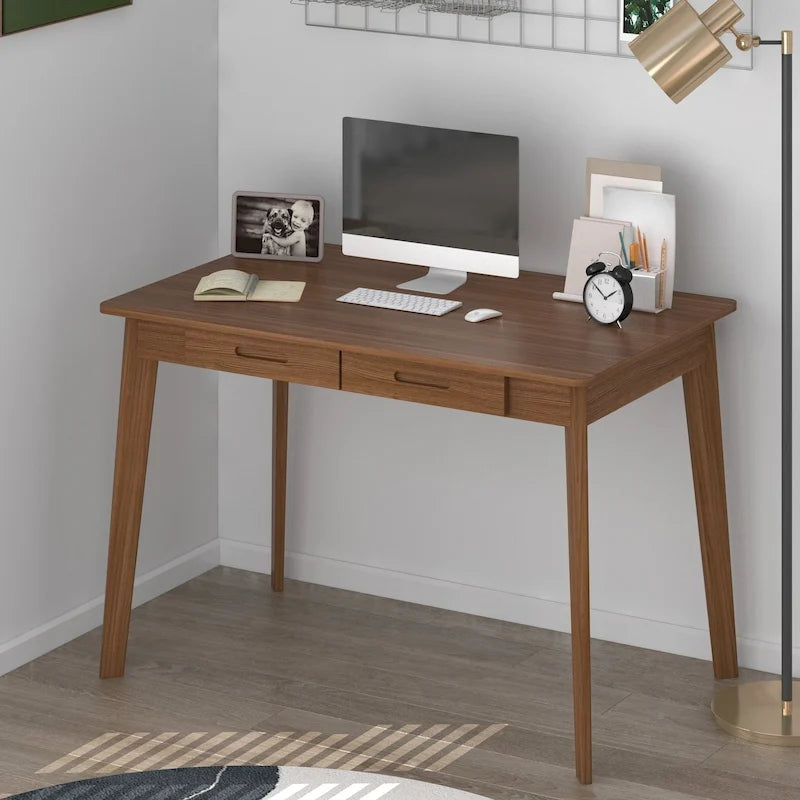 Bureau en bois de 39,4W, bureau d'écriture, bureau d'ordinateur