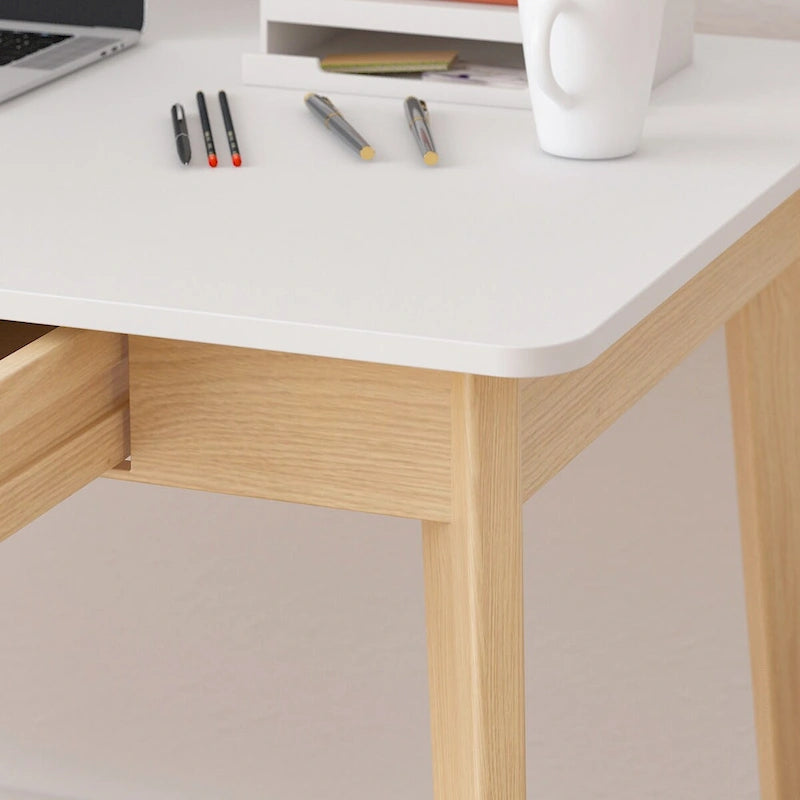 Bureau en bois de 39,4W, bureau d'écriture, bureau d'ordinateur