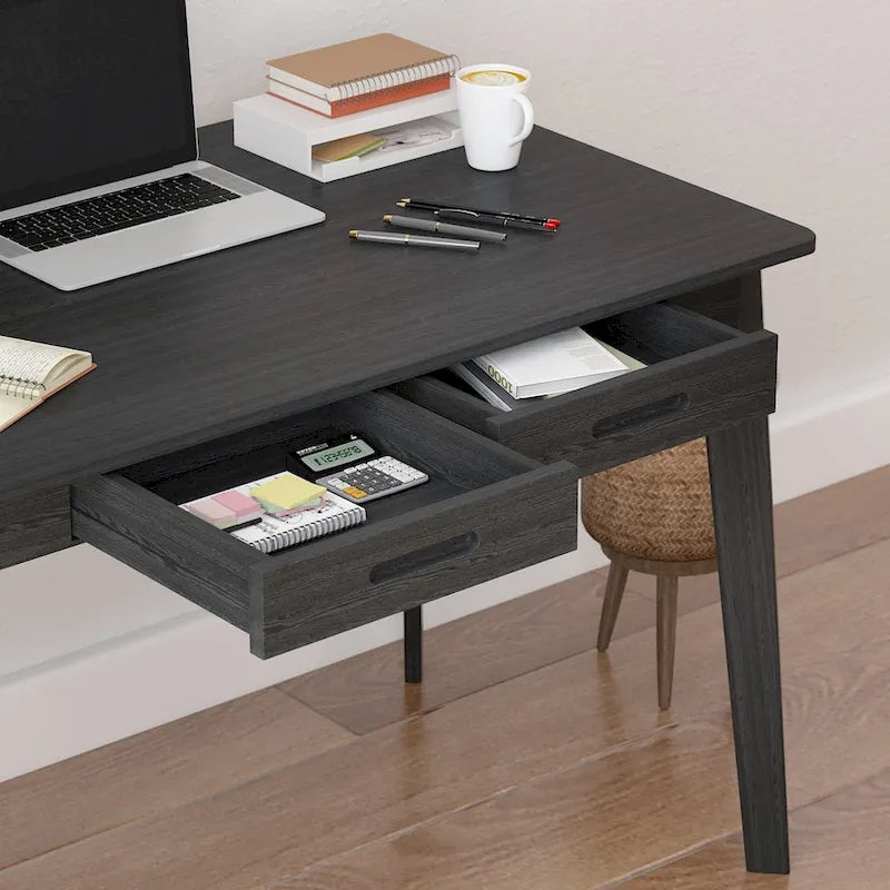 Bureau en bois de 39,4W, bureau d'écriture, bureau d'ordinateur