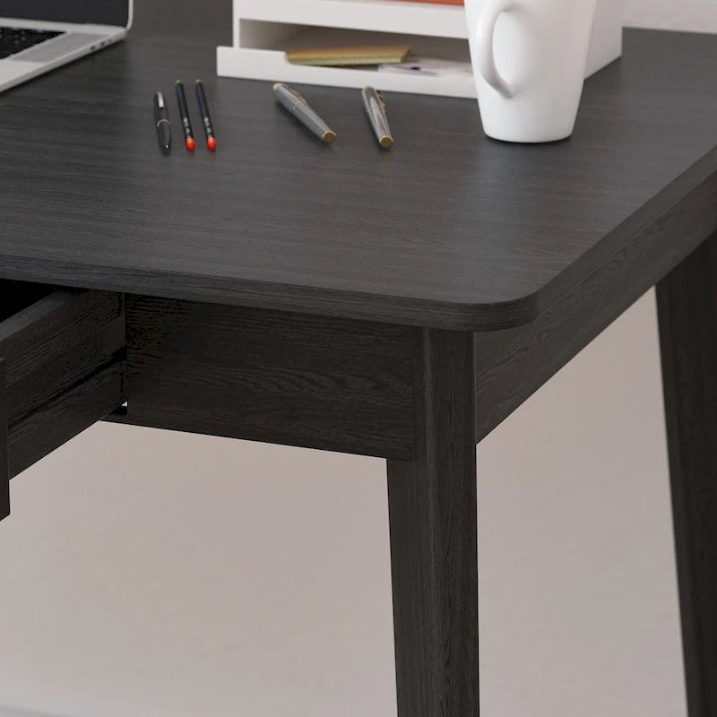 Bureau en bois de 39,4W, bureau d'écriture, bureau d'ordinateur