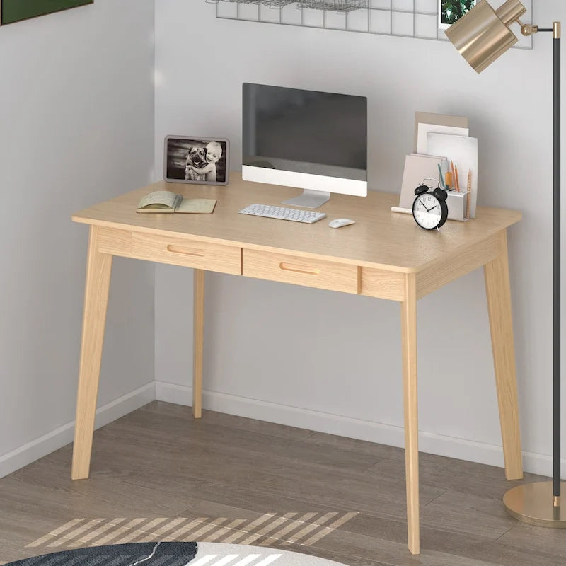Bureau en bois de 39,4W, bureau d'écriture, bureau d'ordinateur