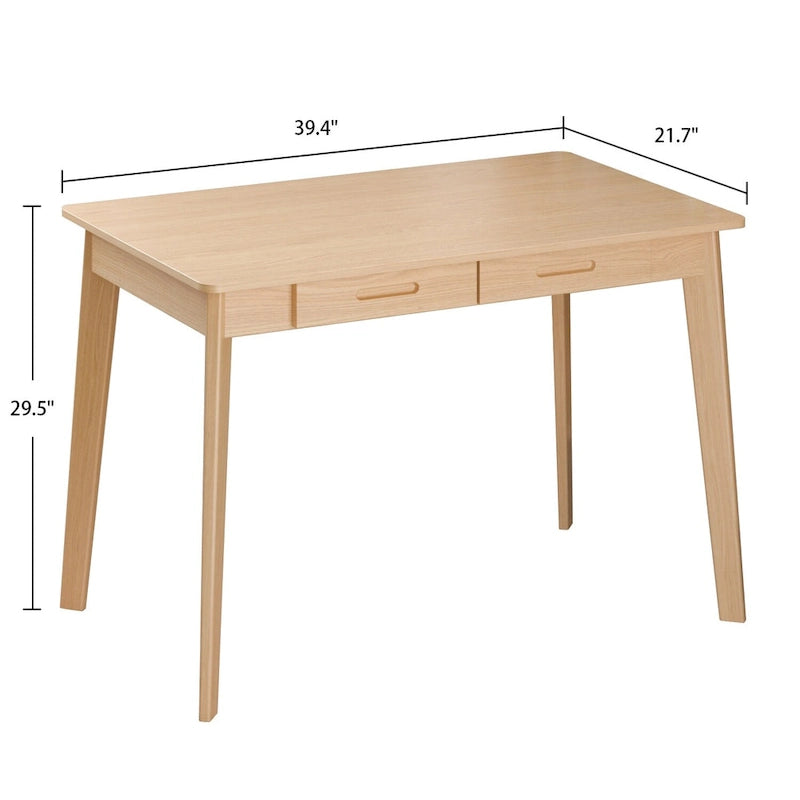 Bureau en bois de 39,4W, bureau d'écriture, bureau d'ordinateur