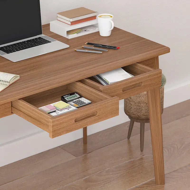 Bureau en bois de 39,4W, bureau d'écriture, bureau d'ordinateur