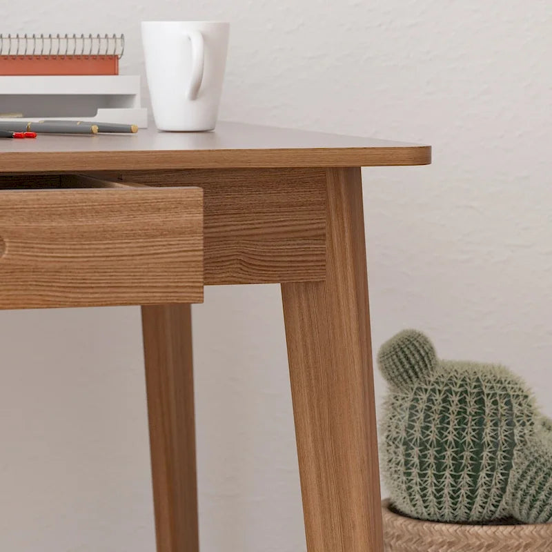 Bureau en bois de 39,4W, bureau d'écriture, bureau d'ordinateur