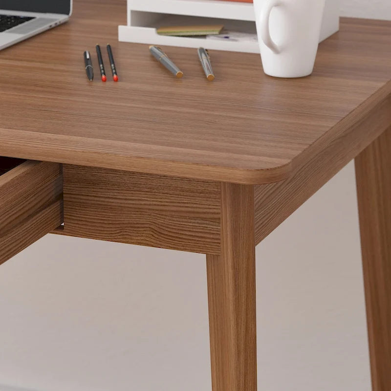 Bureau en bois de 39,4W, bureau d'écriture, bureau d'ordinateur