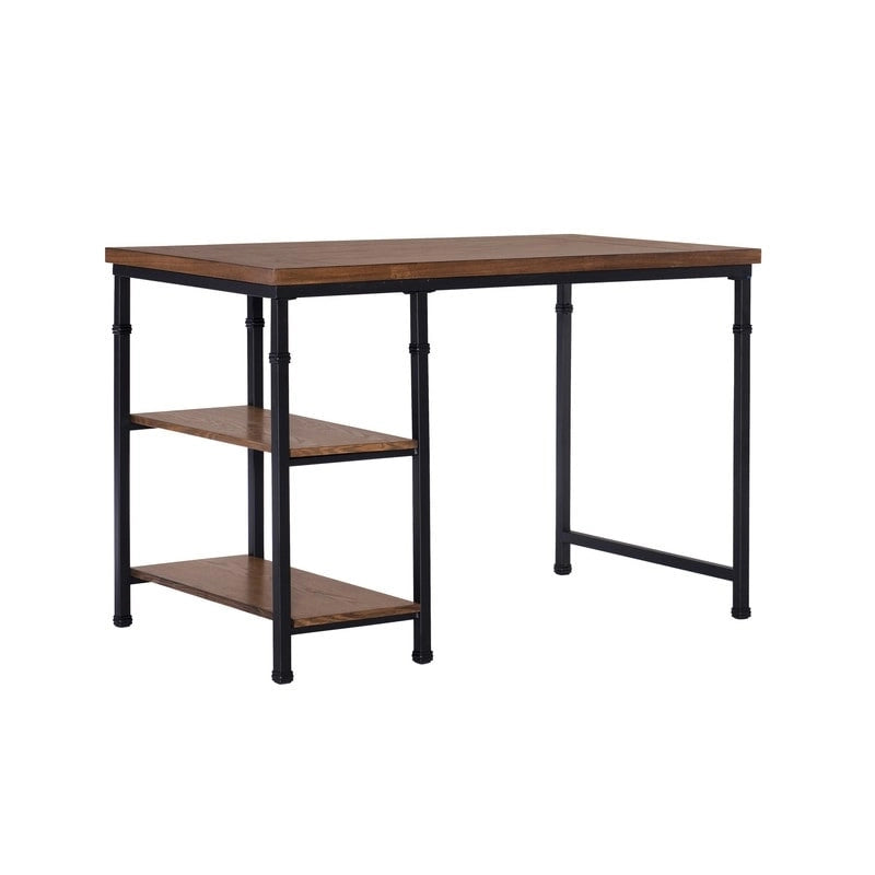 Bureau industriel en métal et bois Linon Harrison