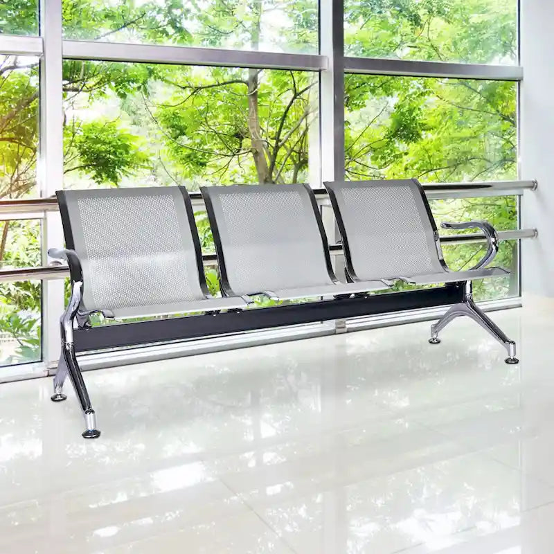 Kinbor Siège d'attente 3 places pour aéroport, banque, salon de coiffure, banc, chaise visiteur
