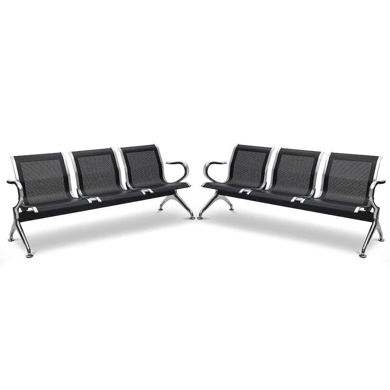 Kinbor Siège d'attente 3 places pour aéroport, banque, salon de coiffure, banc, chaise visiteur
