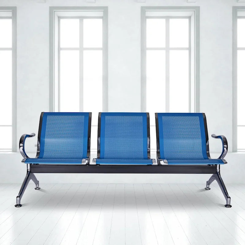Kinbor Siège d'attente 3 places pour aéroport, banque, salon de coiffure, banc, chaise visiteur