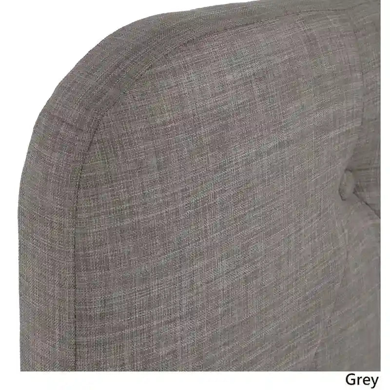 Lit Ginny de style classique en forme de dos-d'âne avec matelassage capitonné en losanges et diamants, par iNSPIRE Q
