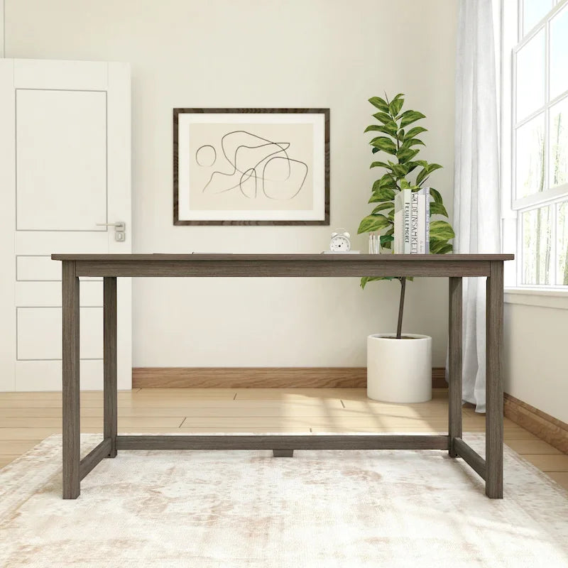 Bureau simple en poutres et planches - 55.25