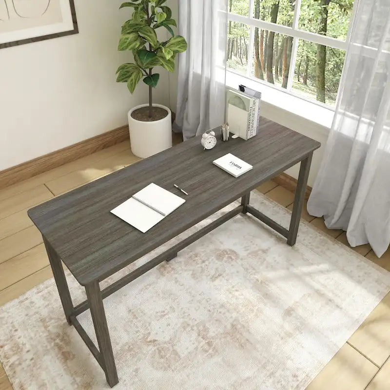 Bureau simple en poutres et planches - 55.25