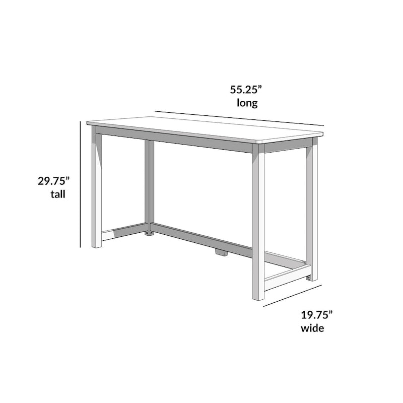 Bureau simple en poutres et planches - 55.25