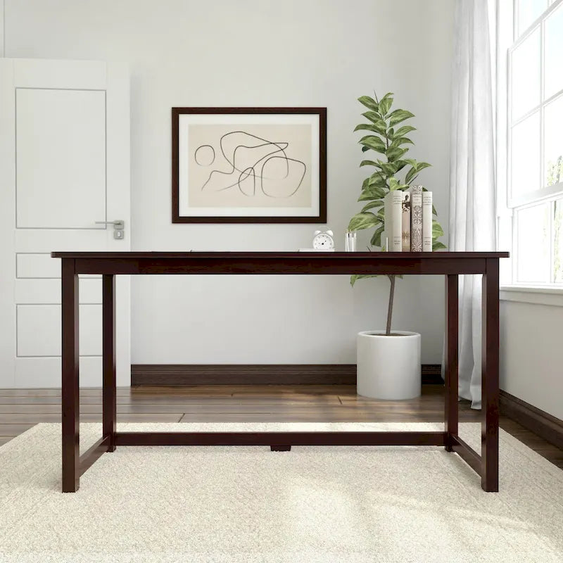 Bureau simple en poutres et planches - 55.25