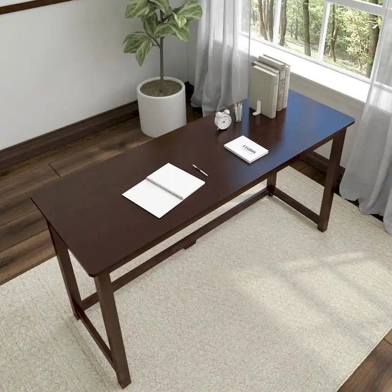 Bureau simple en poutres et planches - 55.25