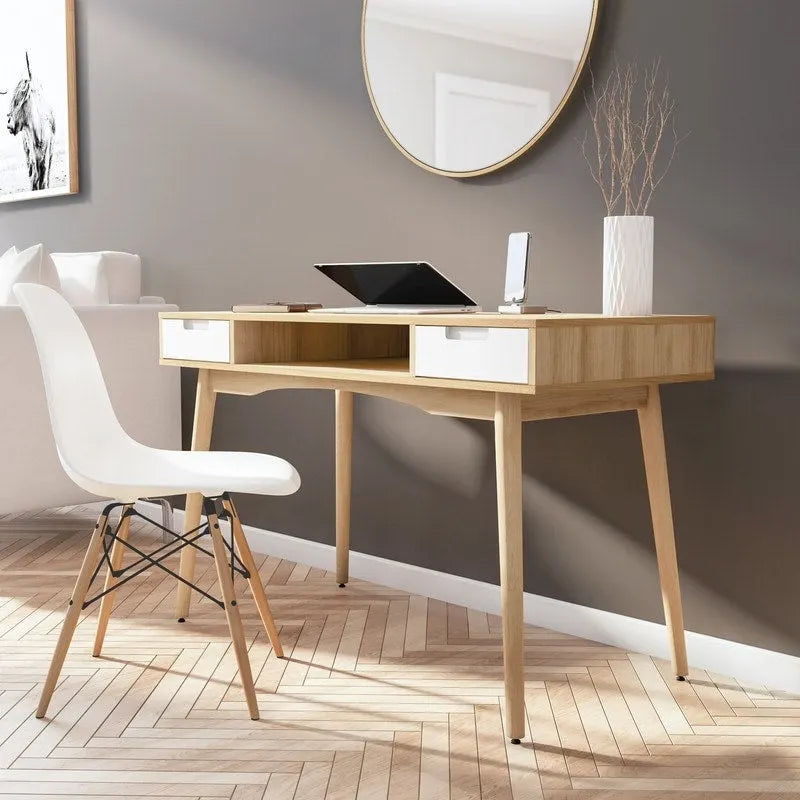 Bureau Linon Monroe en bois de frêne