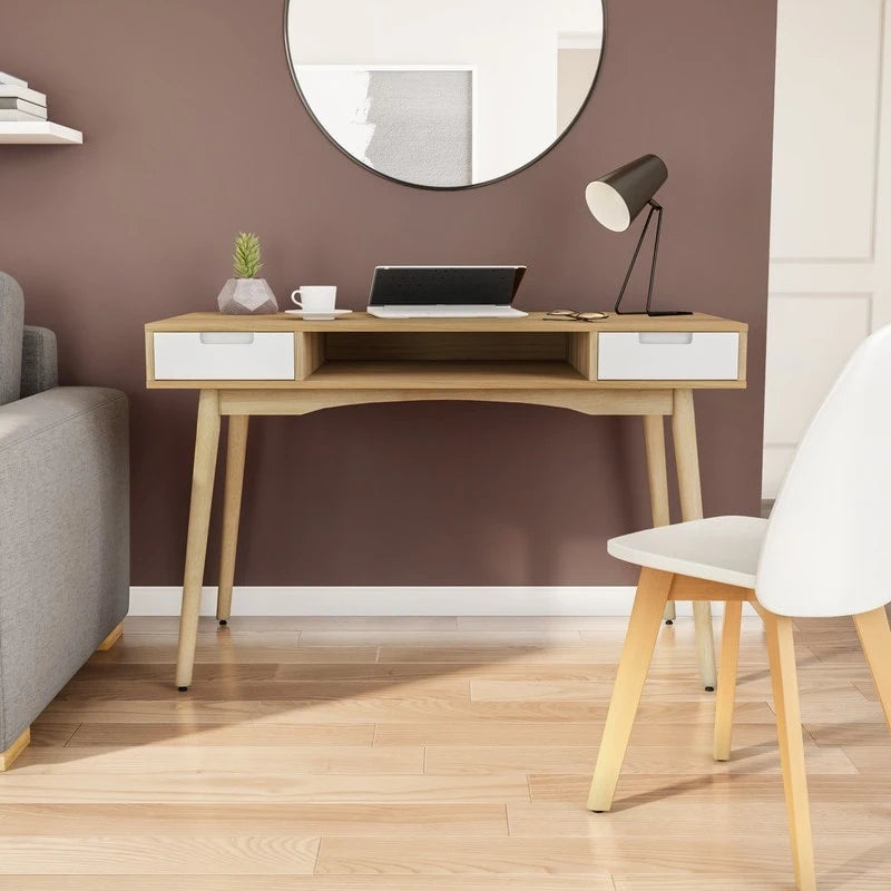 Bureau Linon Monroe en bois de frêne