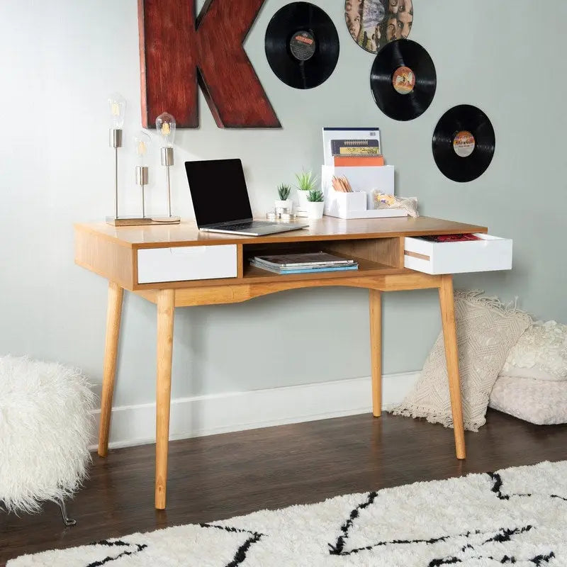 Bureau Linon Monroe en bois de frêne