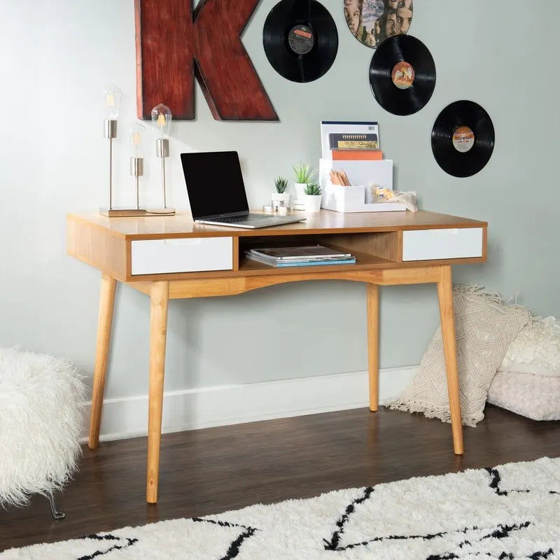 Bureau Linon Monroe en bois de frêne